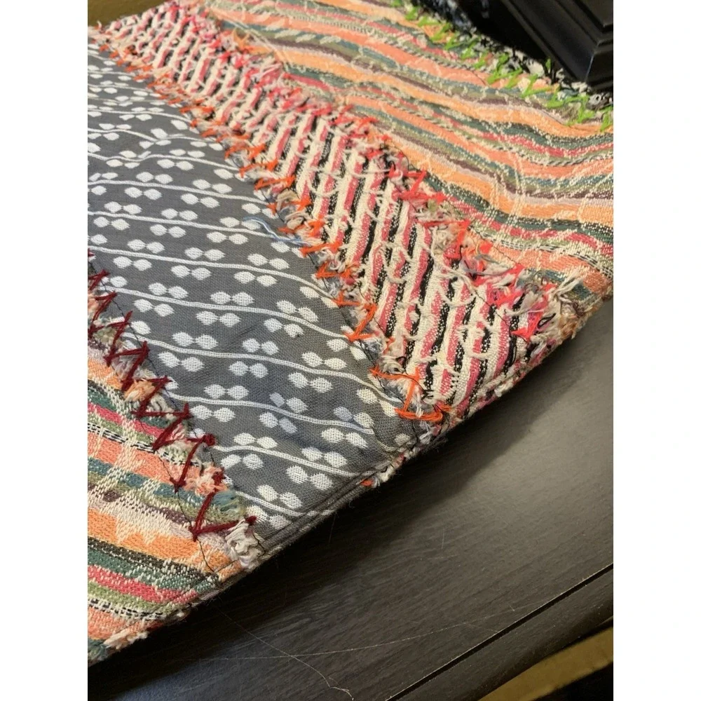 Your Journey‎ Demdaco Colorful Patchwork Weekender Boho Carpet Bag Pockets